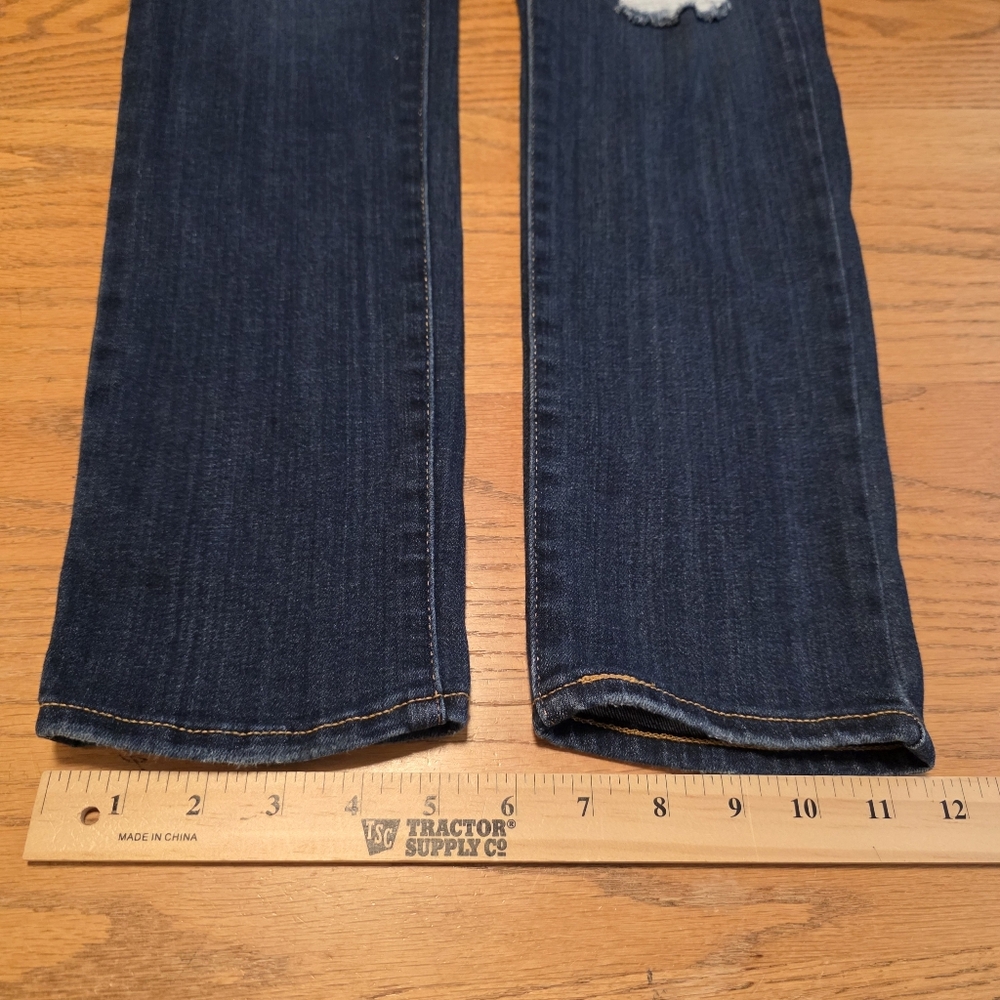 Levi's Women's 311 Shaping Skinny Jeans Soft Stretch Dark Blue Distressed 31X30 - Picture 13 of 16